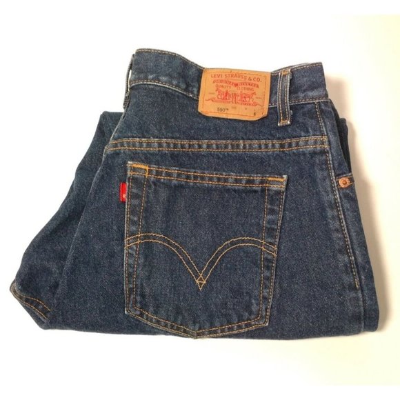 Levi's 550 Classic Relaxed Stretch Tapered Leg Women's Jeans Sz 16 Mis S (32x28) - Picture 5 of 5